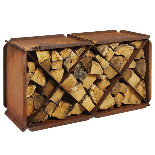 [ACCS-WOODSTORAGE] BRAZE | Wood Corten Storage
